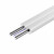 荣视通 皮线光纤光缆 室内3.0单模单芯 2芯2钢丝 光纤线 100米/卷 白色 RST-DK301-1B