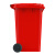科力邦（Kelibang) 户外垃圾桶 大号加厚240L分类垃圾桶商用塑料环卫垃圾桶带盖物业翻盖果皮箱 KB1038 红色