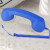 车菊草 手机电话筒通用型 耳麦复古电话机听筒式可调音适用于苹果7华为小米vivo等 蓝色
