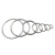 梵选 304不锈钢实心焊接O型圆环圆圈不锈环钢圈拉环100个一包 单位：包  线径4*60外径(内径52) 
