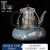 慕芳阁（MONFONGO） 玻璃煮茶壶景泰蓝蒸汽煮茶器电陶炉家用办公高档煮茶烧水套装 喜上眉梢（长嘴）+有田烧炉