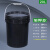 黑色塑料桶圆形密封pp小水桶大号避光诱蜂塑胶桶带盖5/10/20升25L 诱蜂桶-5L(巢口颜色随机 巢门1个通风口2个