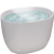 果敢 小户型亚克力浴缸迷你日式深泡家用网红独立式洗澡泡澡可移动055 白色独立缸（不含龙头） 0.9米