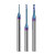 钨钢合金微小径深沟长颈2刃避空铣刀加长深加工微径平铣刀0.3 0.4*(2)4D*S2*50L