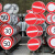 海斯迪克 反光交通安全标牌（向左转弯）φ60cm 1.5mm厚铝板反光交通标志牌 HK-49