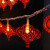 贝工 LED中国结灯串 节日小彩灯 喜庆红色小灯笼节庆用品新年装饰灯 电池遥控款6米40灯