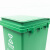 海斯迪克 gnjz-1256 脚踩垃圾桶 分类连体塑料脚踏垃圾桶 户外环卫垃圾箱 绿色30L厨余垃圾