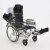 三贵（MIKI）日本手动轮椅MSL-T(24)黑色网格可全躺半躺高靠背轻便折叠老人手推代步车