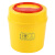 加厚医疗利器盒锐器盒黄色圆形方形垃圾桶一次性针头废物诊所专用 方5L推盖 （整箱80个）;