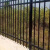成锌钢护栏铁艺围栏社区防护删栏别墅花园栅栏厂区学校围墙护栏 1.2米高三根横杆/每米价格