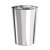 海斯迪克 HK-8010 圆形不锈钢垃圾桶 带内桶室内商场垃圾桶 翻盖港式桶 不锈钢本色半投38*73cm