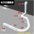 标沐定制铜管管4590度简约铜管槽线槽白色 9件套