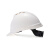梅思安/MSA ABS豪华型超爱戴帽衬 V型安全帽施工建筑工地劳保头盔 白色 1顶装 企业定制