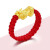 镀沙金貔貅戒指首饰转运珠珠珠红绳编织路路通送情侣对戒礼物 红绳编织貔貅