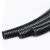 BOWERY PP阻燃波纹管塑料软管电线电缆保护套管穿线软管黑色螺纹管加厚防水尼龙线束管AD13 100米/卷  1卷