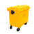 庄太太 660L黄色医疗垃圾桶诊所医院废物收纳垃圾车户外清洁车医疗转运箱