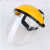 劳保用品冶炼头盔透明脸部防护面罩工业电弧两用面部打磨炼钢护目 黄顶PC面罩白色-R52