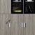 金海马（kinhom）商务系列 书柜书架 玻璃门办公柜 文件柜 资料柜 金贝色 1.2米三门 9012