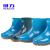 回力 女款低筒雨靴553防滑牛筋底工作水鞋 低筒蓝色 37码