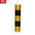 鼎红 电线杆红白反光膜 黑黄警示反光贴 防撞反光贴警示 安全柱反光条黄黑斜纹10cm*45.7m