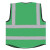 海华 反光背心 可印字反光衣马甲加厚带多袋建筑工地施工环卫年检 绿色