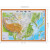 2024年新 地图 立体地形图 中国地理图挂图 世界地理图挂图 3d凹凸版学生专用 55*40厘米