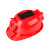 柯瑞柯林HT-MA6000R太阳能充电带灯两档调节双风扇工地安全帽红色1顶装