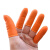 防滑手指套劳保工业乳胶手套耐磨橙色白色麻点一次性乳胶橡胶防护点钞分页劳保手指套 橙色麻点指套L码(100个/包)