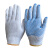 意尔嫚 劳保手套加厚耐磨 点胶手套防护手套 高密度工地工作手套 男女/10副 蓝色点胶