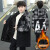 锦丽唯童装男童外套加绒加厚冬季新款韩版时尚男孩中长款风衣5到15岁中 黑色 120(建议身高110CM左右)
