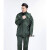 分体绿雨衣橄榄绿户外抢险救援保安制式徒步雨衣 橄绿分体套装有口袋 XL