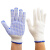 鸣固 点塑防滑手套 点塑点胶手套塑料防滑手套加厚耐磨涂胶手套 点胶600g 蓝色 48付装