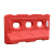 腾驰 新料三孔水马塑料小水马隔离墩围挡水马市政施工马路护栏 1300×700（红色） 