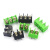 KF7.62-2P3P4P位 绿/黑色接线端子PCB接插件 7.62mm可拼接 浅黄色