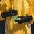 兰浪（LANON）V330 丁腈防化手套重度防护无缝内衬微孔发泡防滑耐酸碱防油工业劳保防护CE认证 XL