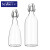喜碧（scybe）玻璃瓶泡酒瓶酿酒玻璃密封瓶红酒瓶空瓶酵素白酒瓶带盖葡萄酒瓶子 1100mL(2支)