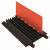 Checkers GD5X125-O/B 通用型五槽线缆保护带，红黑色