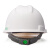 梅思安/MSA V-Gard标准型ABS V型安全帽工地建筑工程防砸防冲击头盔一指键帽衬带下颚带 可定制 白色