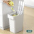 艺姿 手提夹缝垃圾桶 带盖加高按压垃圾桶厨房卫生间客厅卧室垃圾筒12L  YZ-GB130