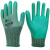 劳保工作手套A688优耐保涂胶挂胶耐磨防滑防油透气防护 绿色 12双A678绿 S