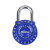 玛斯特（MasterLock）可调密码锁 字母数字小挂锁 旅行箱包储物衣柜首饰盒宿舍门防盗锁1590蓝色