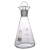 碘量瓶 定碘烧瓶 透明玻璃棕色带刻度 高硼硅耐高温50/100/150/25 500毫升的透明定碘烧瓶