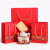 冰禹 红色手提纸袋中国风新年节日婚庆礼物袋包装袋 (横款)24*10*17cm/5只 BYK-341