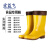宏益飞 雨鞋 高筒食品雨靴 食品厂专用防滑防水鞋 白色黄色卫生工作胶鞋水靴 高筒白 36 