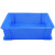 冰禹 BY-172 加厚塑料物流周转箱 工具零件盒收纳箱 8号蓝245*170*75mm