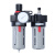 气源处理器空气油水分离器BFC2000\/30004000二联件BFR+BL BFC4000塑芯塑料外壳