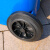 分类垃圾桶大号户外环卫商用带盖带轮垃圾箱室外 50L蓝色玻金塑纸