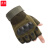 谋福（CNMF）半指手套 户外登山 运动骑行 训练防护战术手套(深绿 XL )