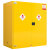 柯瑞柯林（CreClean） G01Y110 安全柜加仑柜 1台装 110加仑防爆柜酒精化学品危化品储存柜双锁双控实验室 防火柜黄色