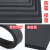 米乐奇建筑沙盘模型材料 PVC板泡沫板塑料板雪弗板发泡板 安迪板制作 白色 黑色多规格可定制 黑色无胶-1m宽X1m长【20mm厚】